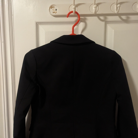 Ricki's Black One-Button Cotton Blend Stretchy Blazer (Size 0) - Picture 6 of 12